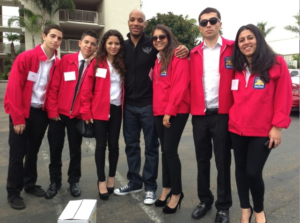 Patel and fellow Beverly Students who qualified for the California Job Demo