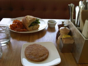 The Larder's Marcia sandwich and snickerdoodle cookie