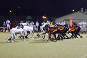The offensive line gave the Normans the ability to utilize the run-game. (Photo by: Sadie Hersh)