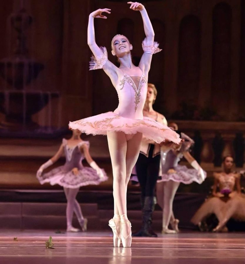 Matisse Love performs en pointe during a ballet.
Photo courtesy of: MATISSE LOVE