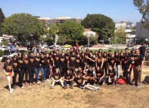 ASB members pose after a pep rally on the front lawn last year. ASB members are some of the few Normans who consistently show Norman Pride. Photo courtesy of: MAYTAL SARAFIAN