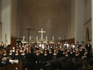 Madrigals singing during their performance at All Saints Episcopal Church.  Photo by Priscilla Hopper.  