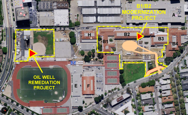 Construction encroaches on campus space