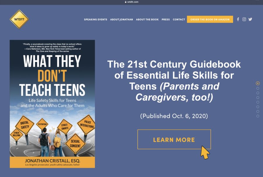 Jonathan Cristall wrote What They Dont Teach Teens, a book about skills to enhance safety for teenagers. His website contains more biographical information about Cristall and his book https://www.wtdtt.com/