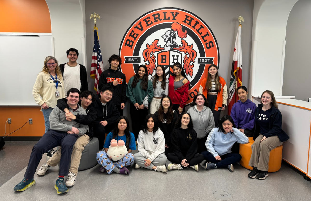 Beverly's official  Academic Decathlon team pose after their regional competition. 